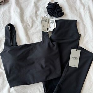 NWT SM YPB workout top and bottom set